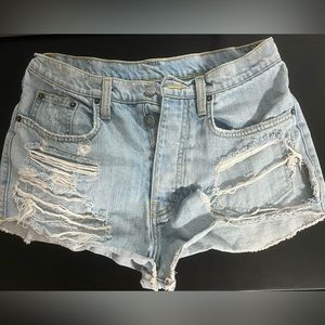 CARMAR distressed jean shorts